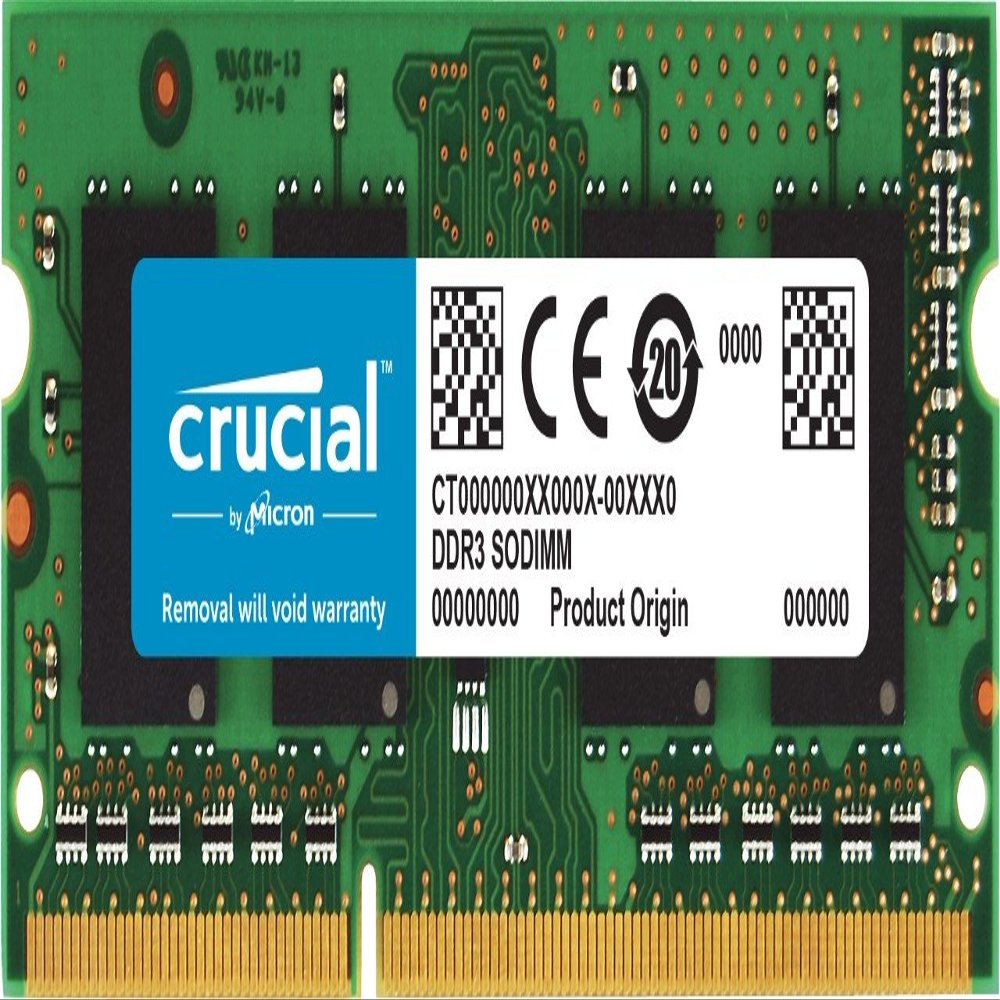 Crucial Technology 8GB, 204-pin SODIMM, DDR3 PC3-10600,