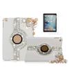 STENES Bling Case Compatible with iPad Mini 3/2/1 Case - 3D Handmade Crystal Heart Pendant Flowers Floral 360 Degree Rotating Stand With Smart Cover Auto Sleep/Wake - Gold view 1