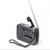 Kaito V1 Voyager Solar/Dynamo AM/FM/SW Emergency Radio with Cell Phone Charger and 3-LED Flashlight, Iron Gray view 3