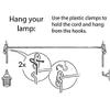 Kiven Plug-in Industrial Factory Chandeliers Retro Lighting 15ft UL Certification Black Cable with On/Off Dimmer Switch, Bulb Not Included (TB0068) view 3