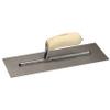QLT by Marshalltown Carbon Steel Finishing Trowels, Wood Handle Material, QLT Brand, 127mm Width, 305mm Length, Made in The USA, FT368 view 1