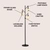 JONATHAN Y Lewis 71" 3-Light Tiffany-Style Stained Glass Lamp, Bronze view 2