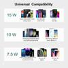 Triple Wireless Charger Pad - 15W Fast Charging Station for Apple iPhone 16/15/14/13/12 Pro/Max/Plus, AirPods, Qi-Certified 3-in-1 Charging Mat for Multiple Devices One-Step Wireless Charging Solution view 3