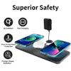 Triple Wireless Charger Pad - 15W Fast Charging Station for Apple iPhone 16/15/14/13/12 Pro/Max/Plus, AirPods, Qi-Certified 3-in-1 Charging Mat for Multiple Devices One-Step Wireless Charging Solution view 4
