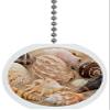 Seashells on Sand Ceramic Ceiling Fan Pull view 1