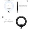 yidoblo 18' Bicolor Dimmable LED Ring Light Kit Selfie Light for Cellphone,Camera/Ipad Tripod Stand for Makeup YouTube Vine Videos view 2