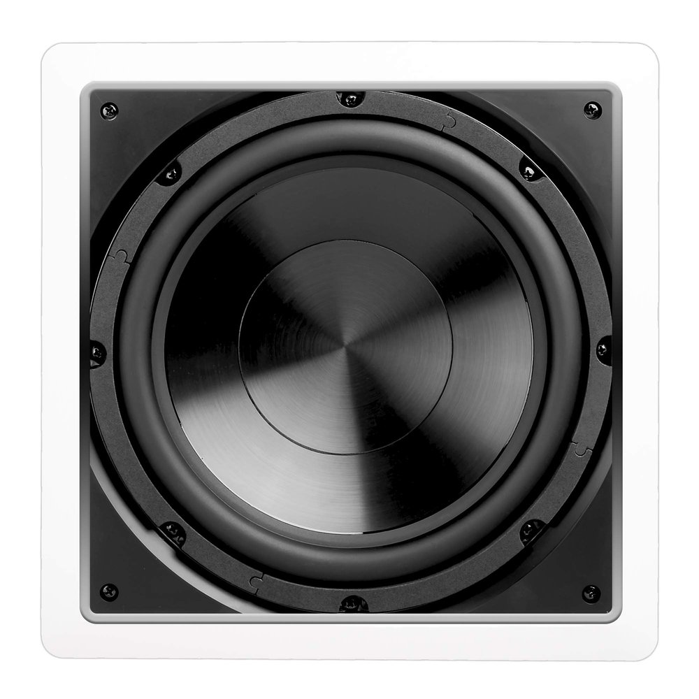 OSD Audio 10" in Wall Subwoofer 200W Easy Install, Paintable Grill IWS10