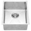Dawn BS131507 Undermount Single Bowl Bar Sink, Polished Satin view 1