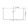 Dawn BS131507 Undermount Single Bowl Bar Sink, Polished Satin view 3