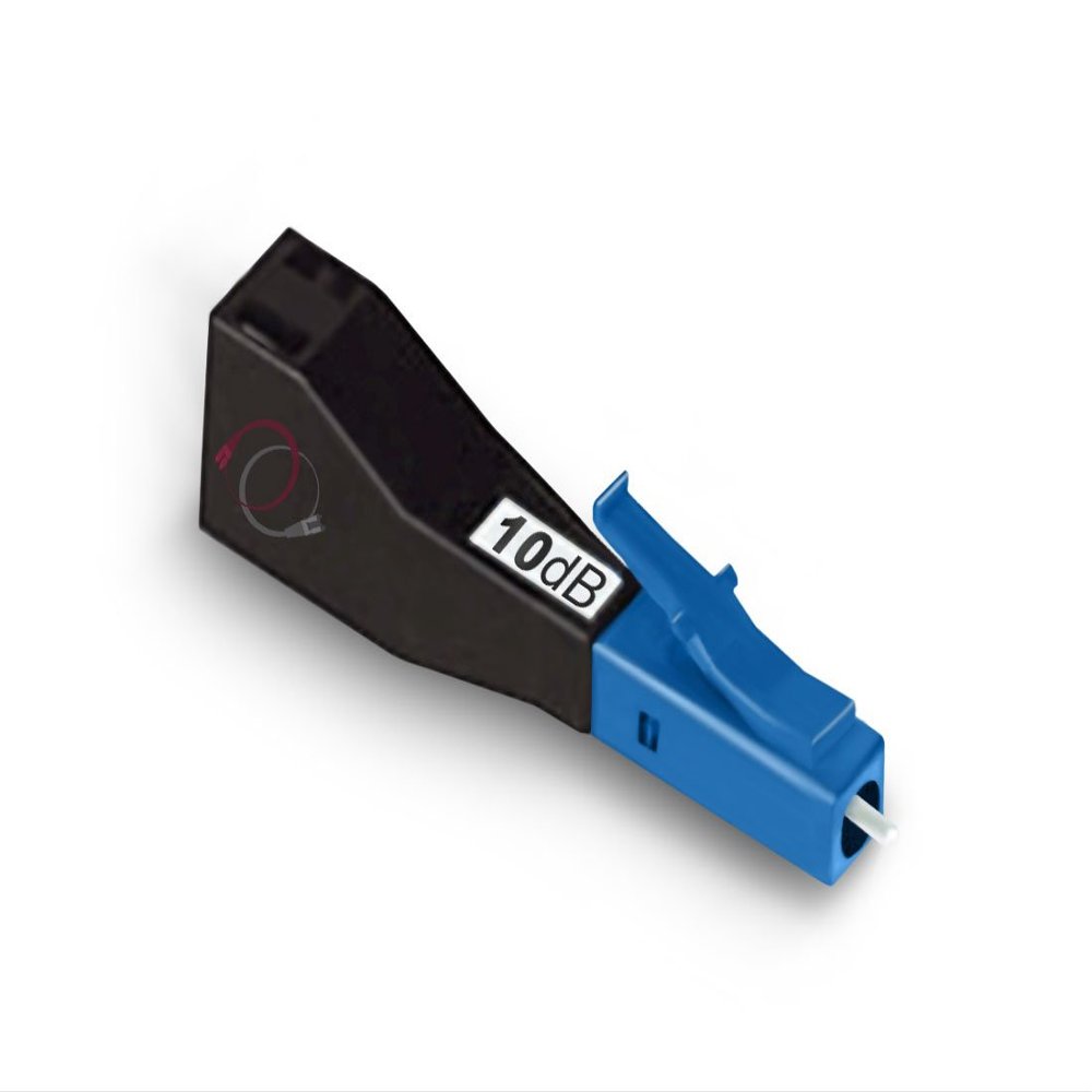FCD - LC Fiber Attenuator 10dB, M/F LC/UPC Singlemode Fixed 10dB Simplex