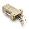 InstallerParts DB9-Male to RJ11 / RJ12 (6 Wire) Modular Adapter Ivory view 2