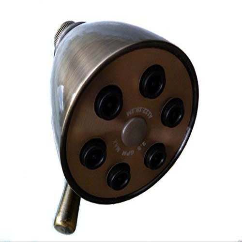 Giessdorf 6 Jet Shower Head - Antique Brass