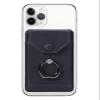 YUNCE Self Adhesive Phone Card Wallet with Ring Stand Flip Cover, Black view 1