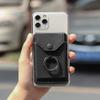 YUNCE Self Adhesive Phone Card Wallet with Ring Stand Flip Cover, Black view 2