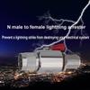 Riotaxy Lightning Arrestor N Male to Female Bulkhead 50 Ohm 0-3GHz with 90V Gas Tube Lightning Arrester view 4