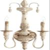 Quorum 5506-2-70 Traditional Two Light Wall Mount from Salento Collection in White Finish, view 3