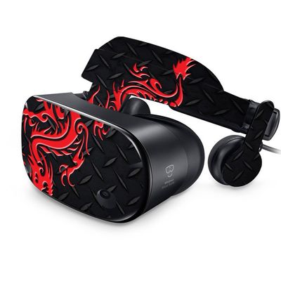 MightySkins Skin Compatible with Samsung Odyssey VR - Red Dragon | Protective, Durable, and Unique Vinyl Decal wrap Cover | Easy to Apply, Remove, and Change Styles | Made in The USA