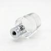 Royal Designs, Inc. F-5038L-2 Clear Lucite Lamp Finial, 1.25 x 2.5 inch, Short Cylinder with Polished Silver Base, 2-Pack view 2