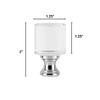 Royal Designs, Inc. F-5038L-2 Clear Lucite Lamp Finial, 1.25 x 2.5 inch, Short Cylinder with Polished Silver Base, 2-Pack view 3