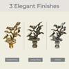 Royal Designs, Inc. Nesting Bird Design Finial for Lamp Shade, F-5060AB-2, Antique Brass - Pack of 2 view 3