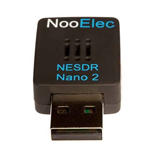 NESDR Nano 2 - Tiny Black RTL-SDR USB Set (RTL2832U R820T2) with MCX Antenna. Software Defined Radio, DVB-T and ADS-B Compatible, ESD Safe