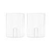 Royal Designs, Inc. F-5035L-2 Clear Lucite Lamp Finial, 1.25 x 1.5 inch, Short Cylinder, 2-Pack view 1