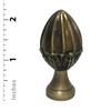 Royal Designs, Inc. Fancy Egg Shape Design Finial for Lamp Shade, F-5059AB-1, Antiqued Bras view 3