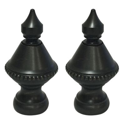 Royal Designs Pointed Urn 1.6" Lamp Finial for Lamp Shade, Oil Rub Bronze - Set of 2