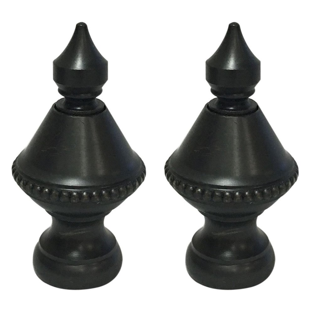 Royal Designs Pointed Urn 1.6" Lamp Finial for Lamp Shade, Oil Rub Bronze - Set of 2
