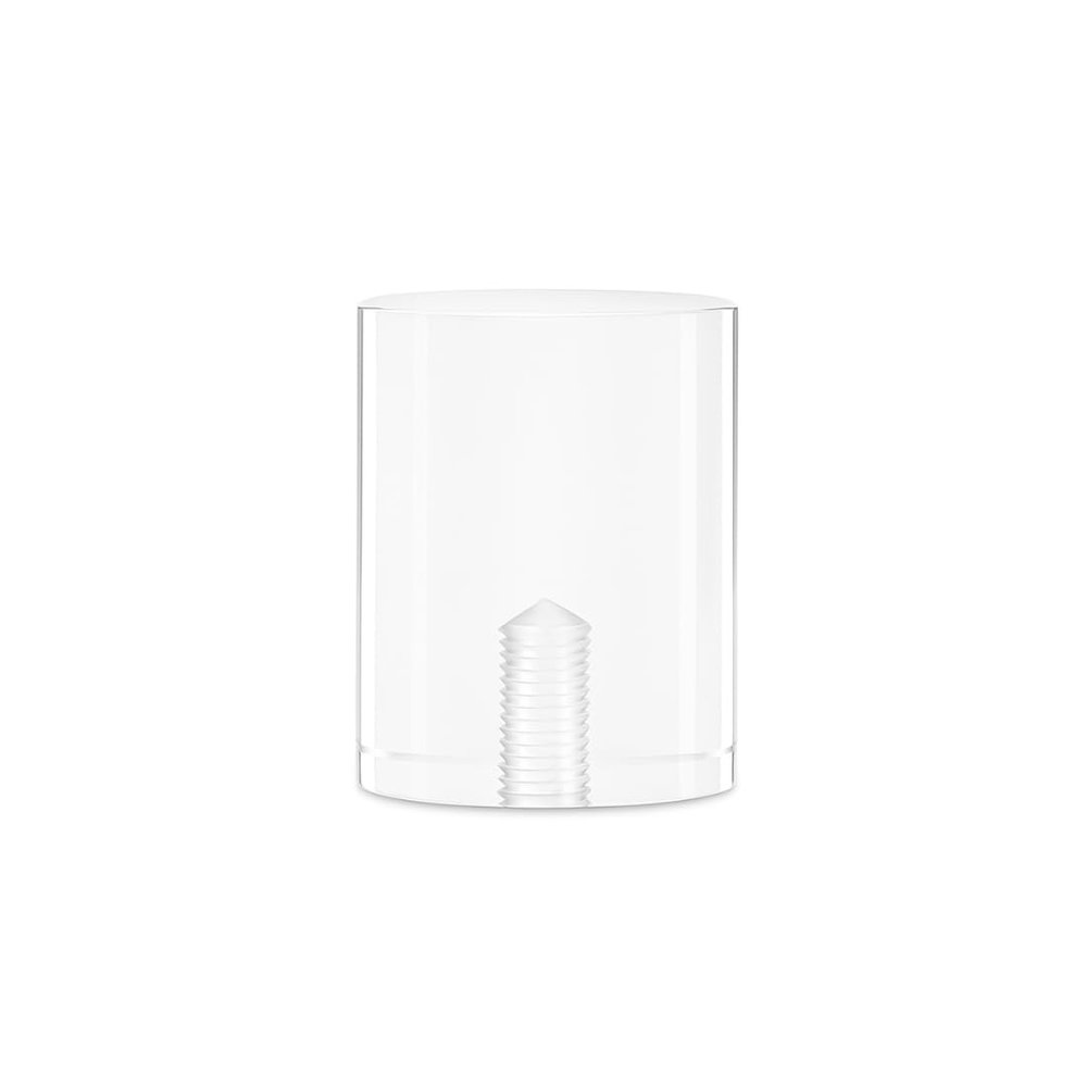 Royal Designs, Inc. F-5035L-1 Clear Lucite Lamp Finial, 1.25 x 1.5 inch, Short Cylinder