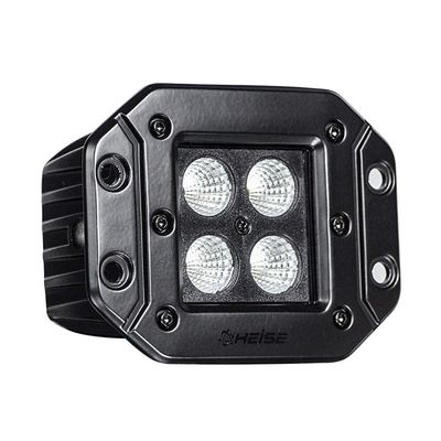 Metra Heise - 3 Inch Flush Mount 4 LED Cube Flood Light (Blackout Series) (HE-BFMCL2)