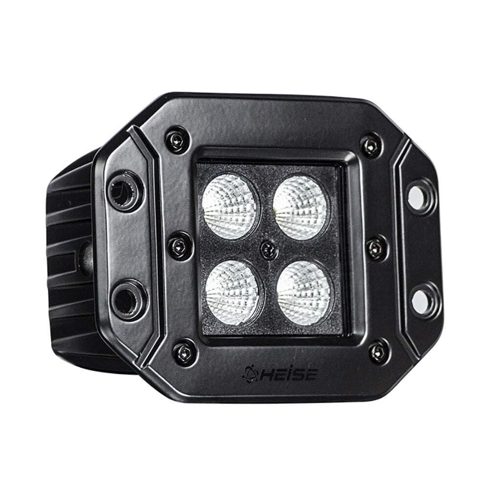 Metra Heise - 3 Inch Flush Mount 4 LED Cube Flood Light (Blackout Series) (HE-BFMCL2)