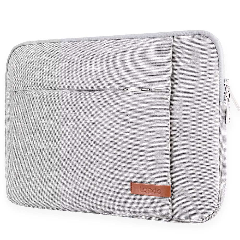 Lacdo 13 inch Laptop Sleeve Case for 13 inch New MacBook Air M4 A3240 2025, M3 A3113, M2 A2681, M1 A2337 | 13" MacBook Pro M2/M1 A2338 A2251 A2289 | 13" iPad Pro M5 / iPad Air M3 Computer Bag, Gray