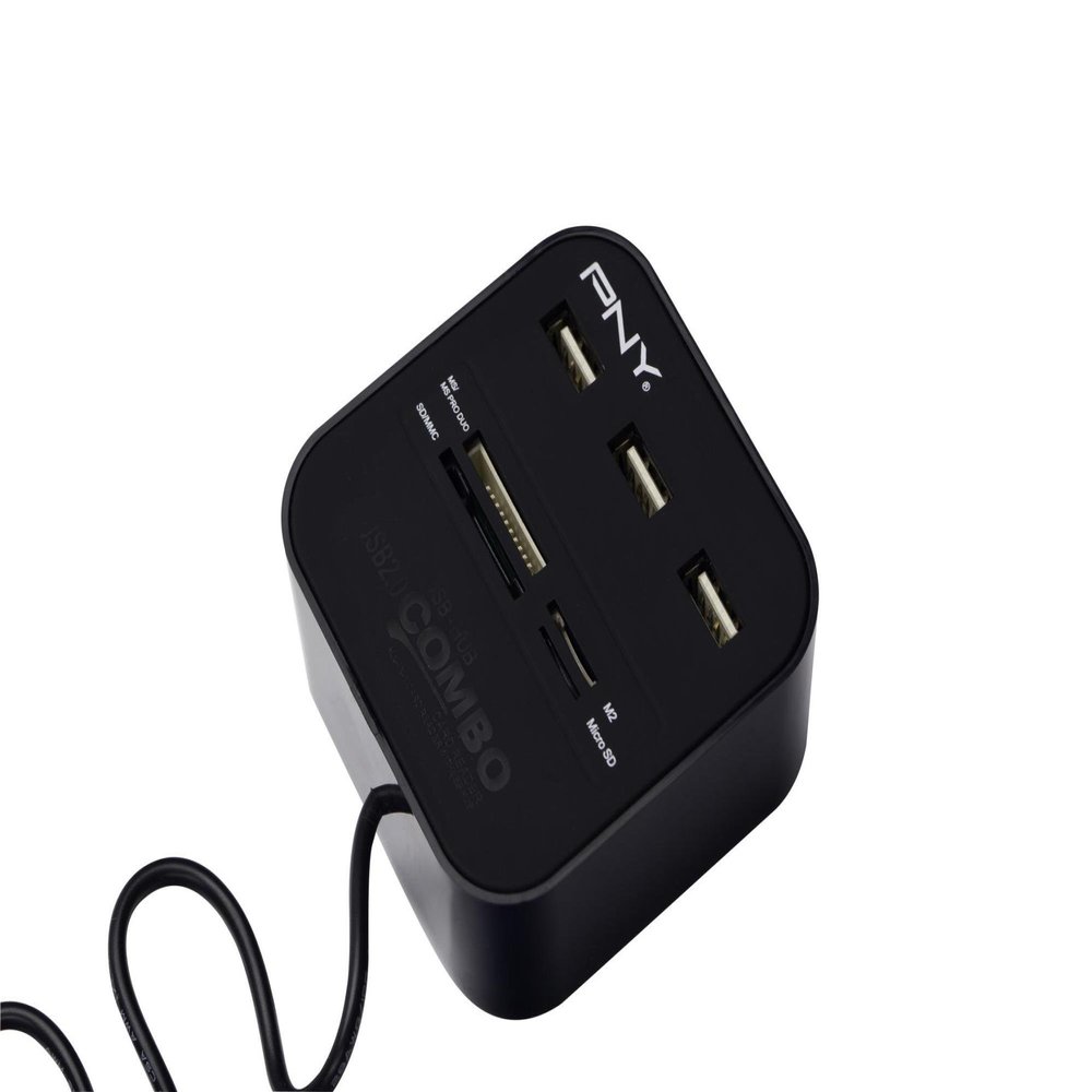 PNY Multi-Slot USB & Flash Card Reader (P-UBSDRDR21K-RF)