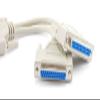 CablesOnline 8 inch DB25 Parallel Male/Dual Female Y-Splitter Printer Cable (YS-005) view 3