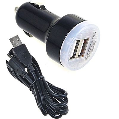 PK Power Car DC Adapter + USB Charging Cable for Wilson Electronics 2B5225 285225 815225 7684838 7,684,838 Sleek Dual-Band Cradle Signal Booster Kit 800/1900 MHz SmartTech Amplifier Cell Phone Power