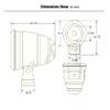 Mini Spotlight 10 Watt LED Fixture (9 to 30 VDC) - 10 Watt Cool White LED Spotlight for Auto, Motorcycle, Truck, RV, Boat and Aircraft view 3