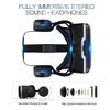 VR Headset with Remote Controller Immersive 3D VR Glasses Virtual Reality Headset with Stereo Headphone and Adjustable Headstrap for 3D Movies & VR Games, Fit for 4.7-6.0 inch iOS/Android Smartphone view 3
