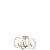 Kichler 44128PN Contemporary Modern Six Light Chandelier/Semi Flush Mount from Downtown Deco Collection in Polished Nickel Finish view 4