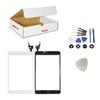 (md0410) Repair Kit Compatible with Ipad Mini 3 A1599 A1600 White Digitizer Glass Lens Touch Screen Full Complete Assembly with IC Chip Replacement (Camera Holder, Silver Home Button Flex) view 1