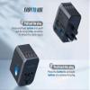 EPICKA Universal Travel Adapter, European Travel Plug Adapter (Not a Voltage Converter) - International Power Adapter Worldwide Charger with USB-C & 4 USB-A Ports, Travel Essentials (TA-105, Grey) view 3