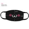 Aniwon Kawaii Muffle Mask, 5 Pack Anti-Dust Anime Cotton Mouth Mask Cute Kaomoji Face Mask view 2