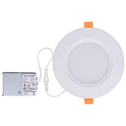 ZEEZ Lighting - 9W (OD 4.75" / ID 4") Cool White LED Recessed Panel Down Light Bulb Slim Lamp Fixture w/Junction Box ETL Listed - 1 Pack
