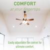 Legrand 4-Speed Rotary Ceiling Fan Switch Single Pole Ivory 1 Pack view 2