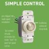 Legrand 4-Speed Rotary Ceiling Fan Switch Single Pole Ivory 1 Pack view 3