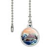 GRAPHICS & MORE Waving Manatee Mermaid On Rocks and Waves Funny Ceiling Fan and Light Pull Chain view 2