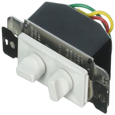 Legrand Dual Rotary Fan Speed & 300W Light Dimmer Switch, White 1-Pack