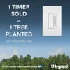 Legrand Dual Rotary Fan Speed & 300W Light Dimmer Switch, White 1-Pack view 2
