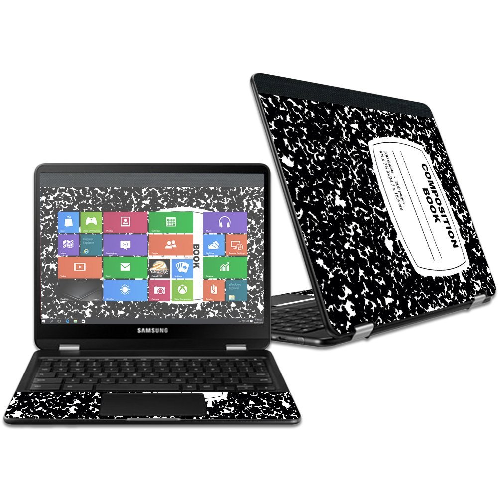 Mightyskins Skin Compatible with Samsung Chromebook Pro 12.3" - Composition Book | Protective, Durable, and Unique Vinyl Decal Wrap Cover | Easy to Apply, Remove, and Change Styles | Made in The USA
