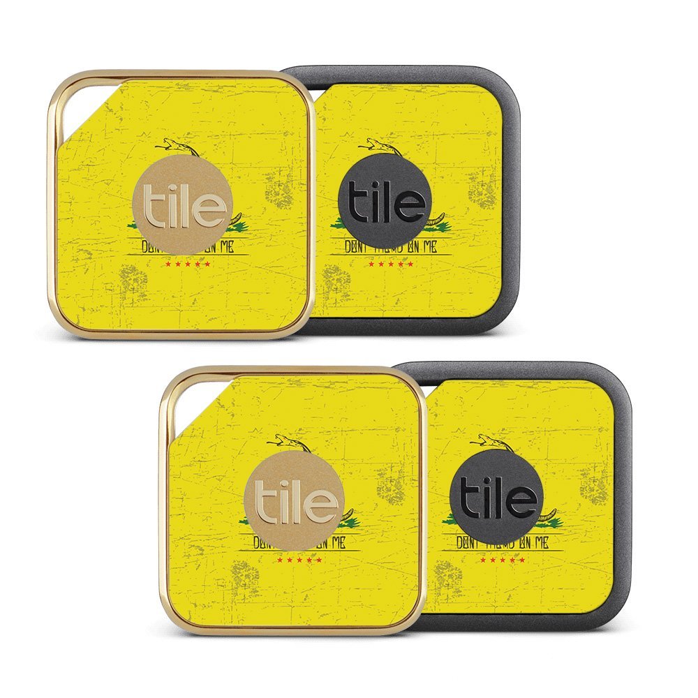 MightySkins Skin Compatible with Tile Pro Sport and Style Smart (Pack of 4 Skins) - Dont Tread | Protective, Durable, and Unique Vinyl wrap Cover | Easy to Apply, Remove | Made in The USA